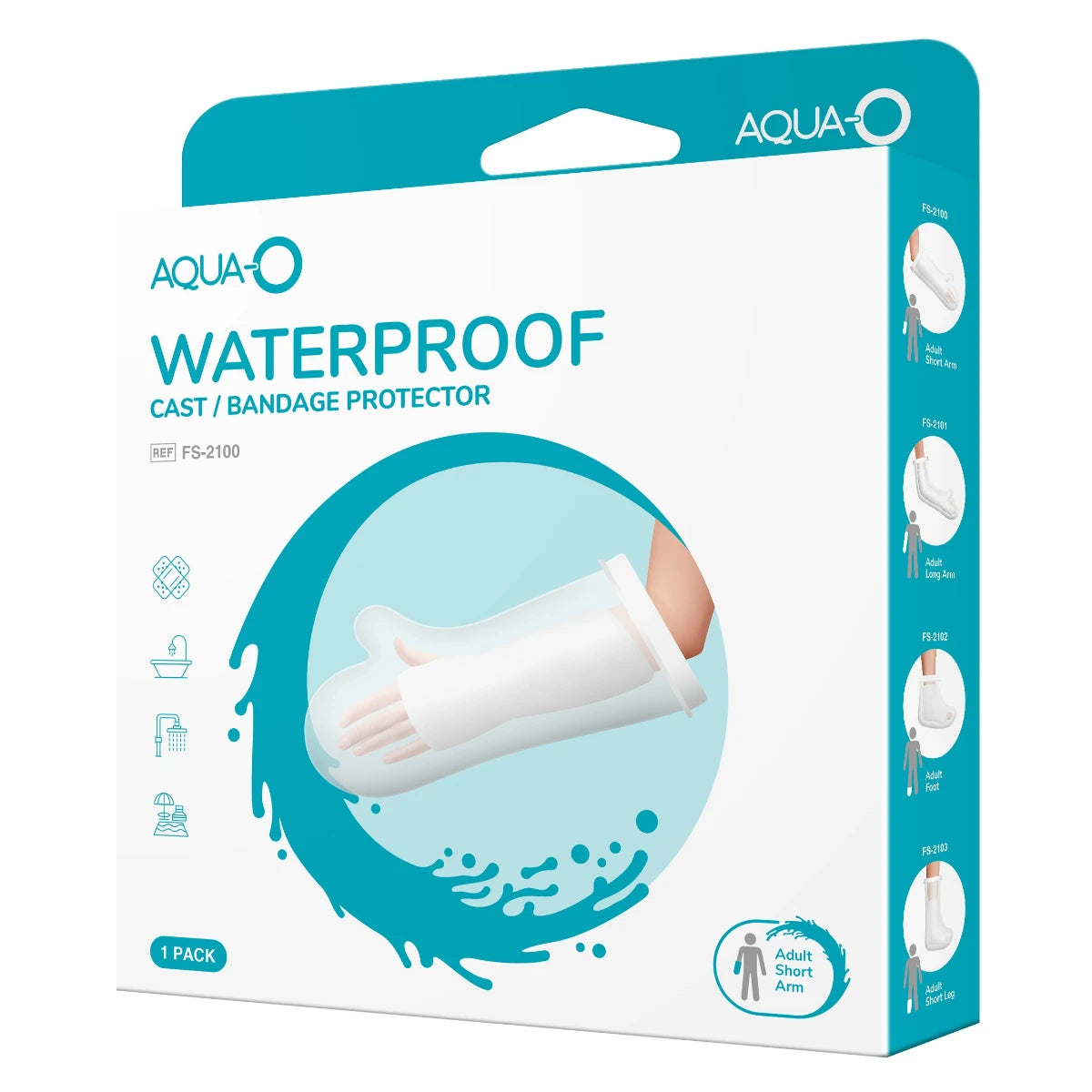 1Aid Kipsisuoja käsivarsi Aqua0 1 kpl