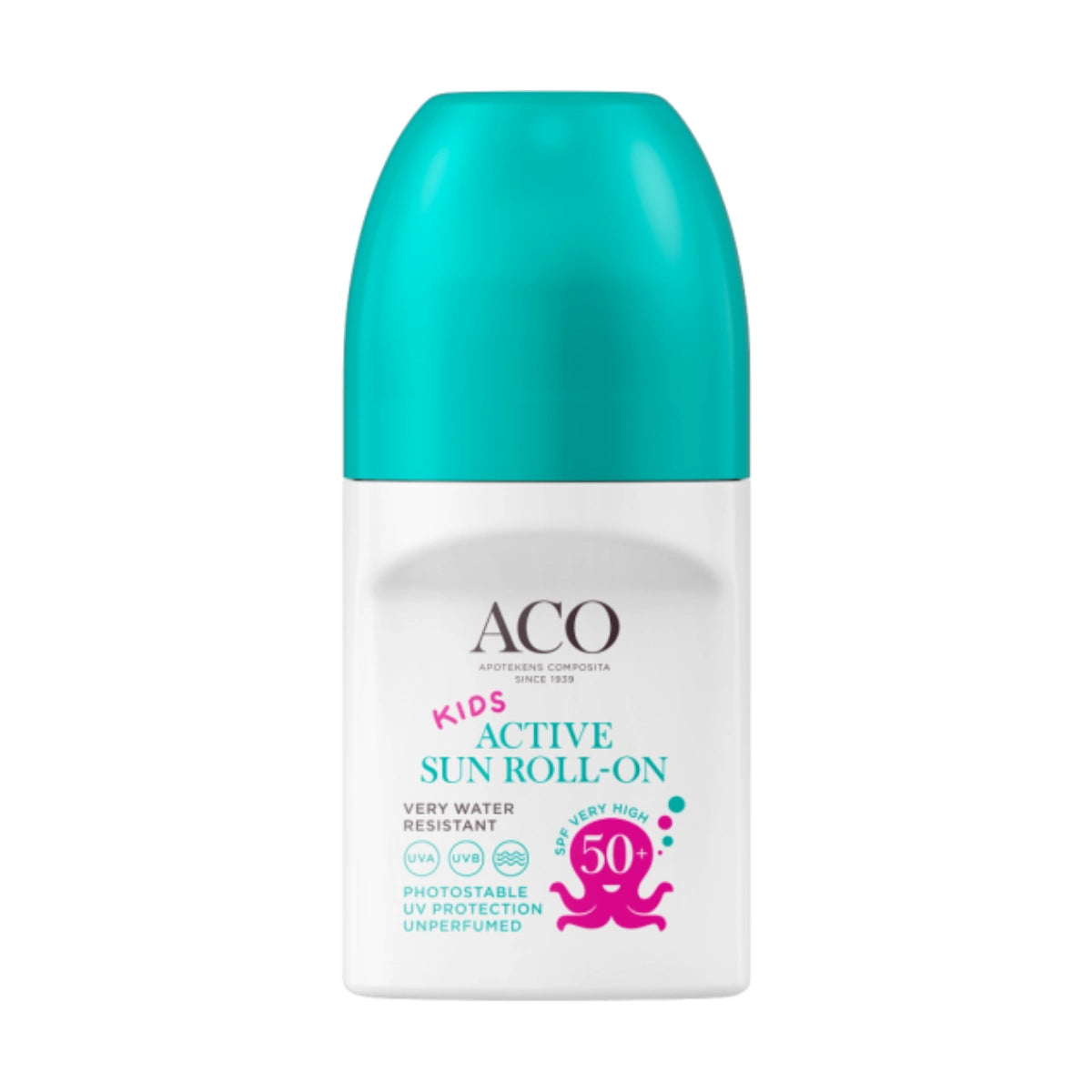 ACO Sun Kids Active Roll-on SPF50+ hajusteeton 50 ml