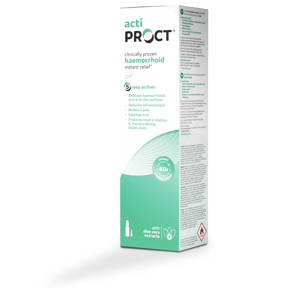 ActiProct Geeli aerosoliannostelijalla 45 ml