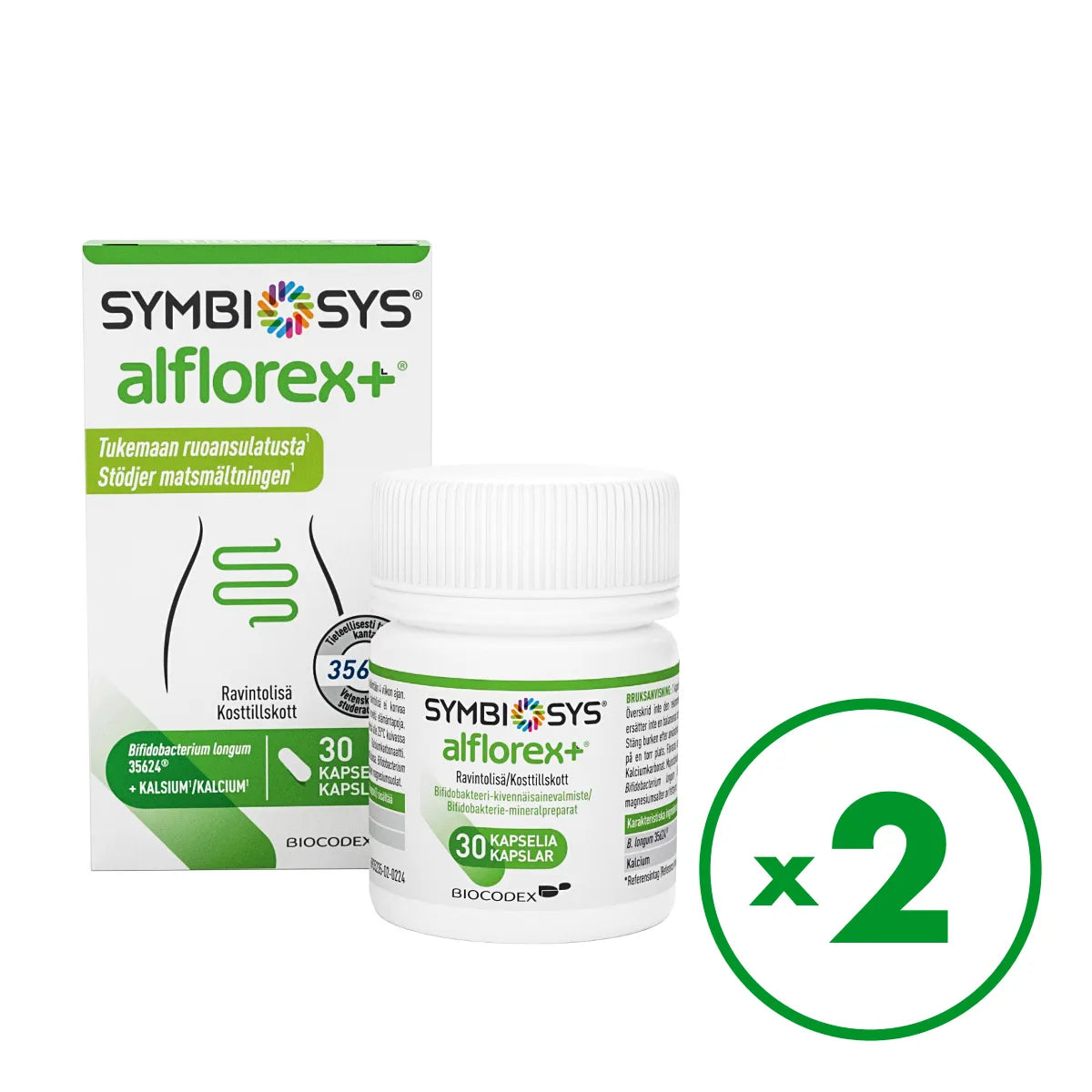 Symbiosys Alflorex+ 2x30 kaps tuplapakkaus