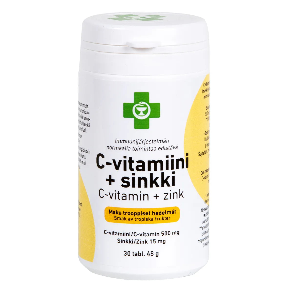 APTEEKKI C-vitamiini + sinkki trooppiset hedelmät 30 tabl