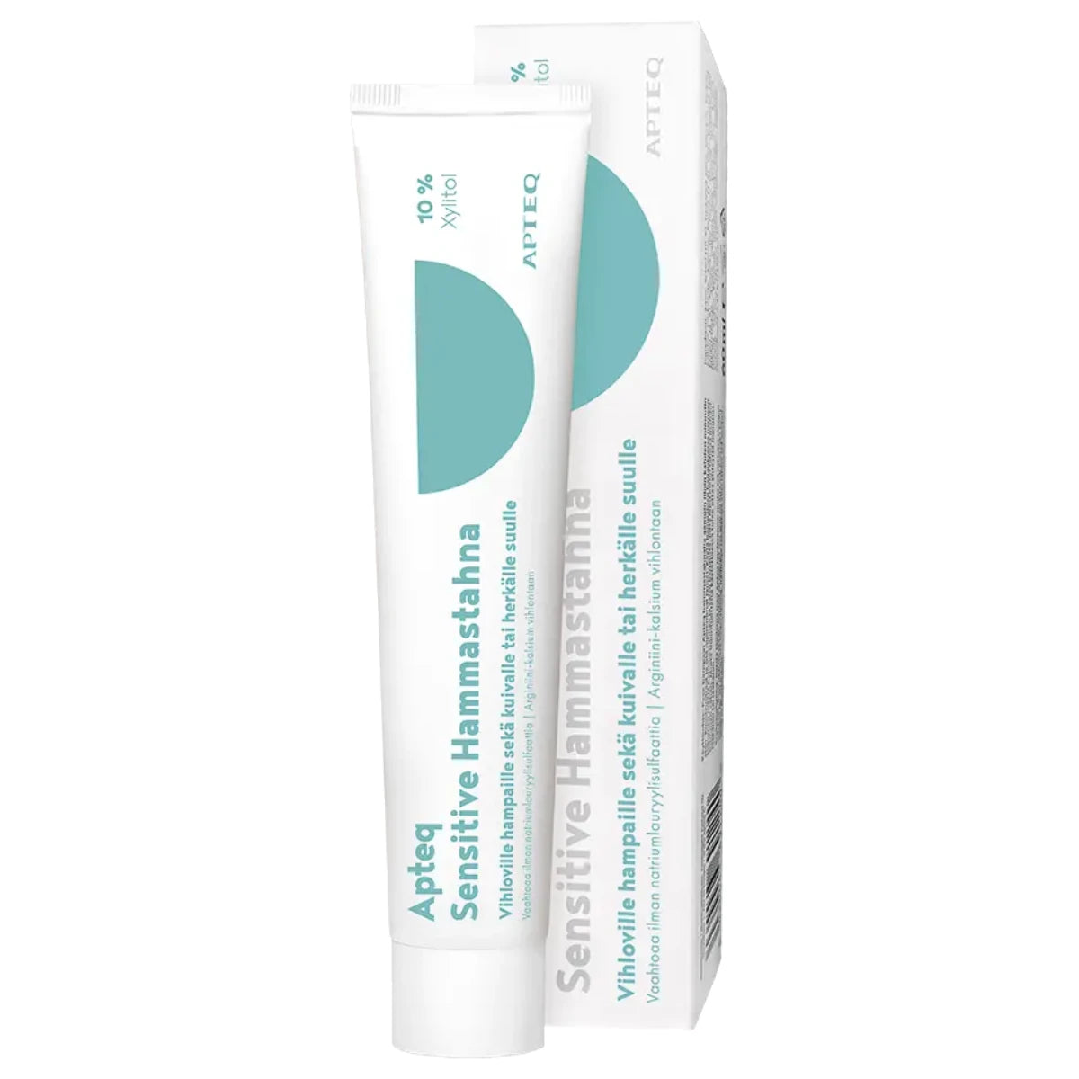 Apteq Sensitive Hammastahna 60 ml sopii vihloville hampaille ja aftojen hoitoon herkälle suulle