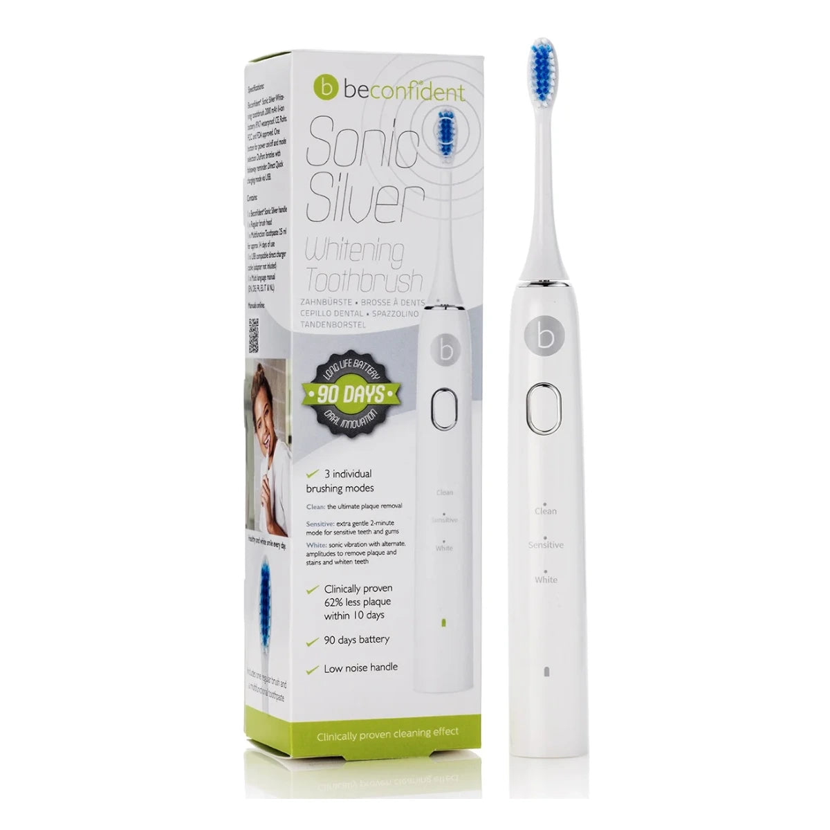 Beconfident Sonic Silver sähköhammasharja