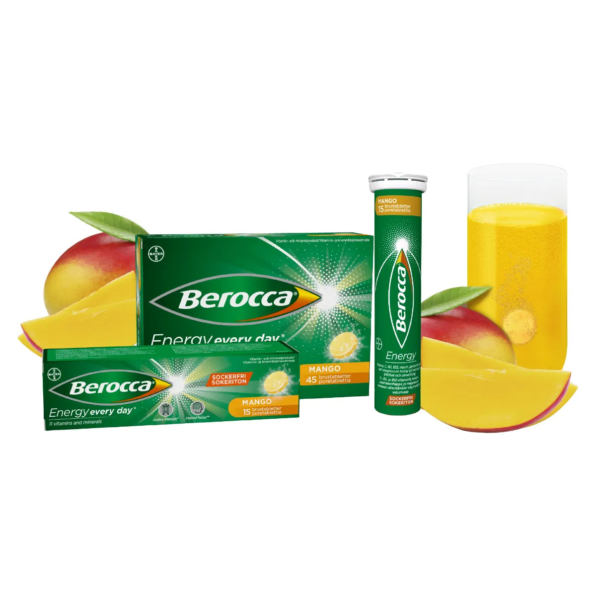 Berocca Energy Mango poretabletit