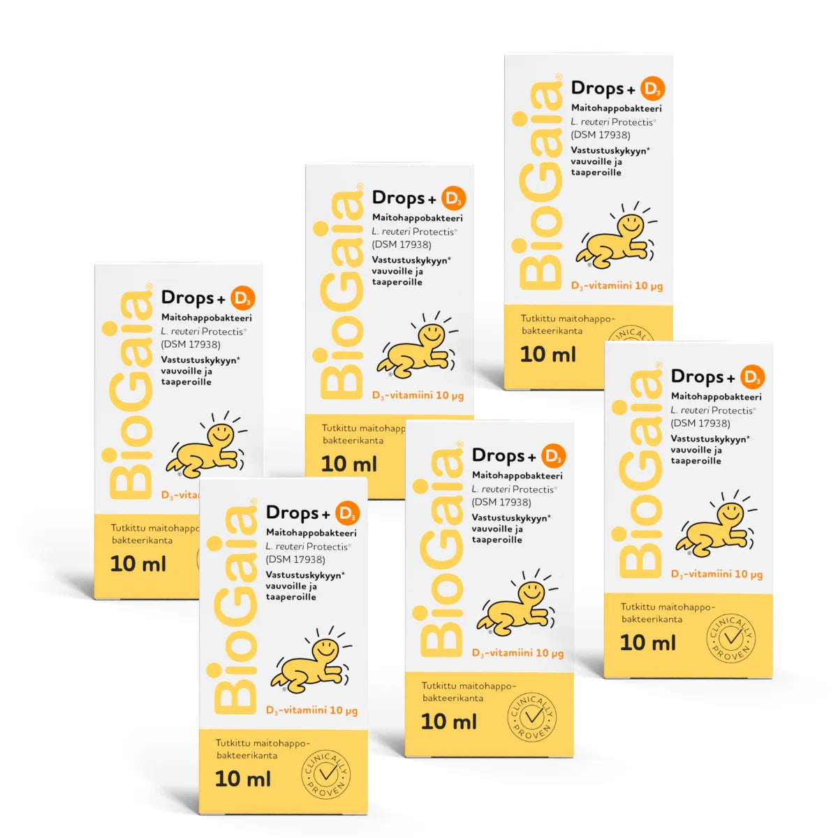 BioGaia Drops + D3 6x10 ml – osta enemmän kerralla edullisemmin