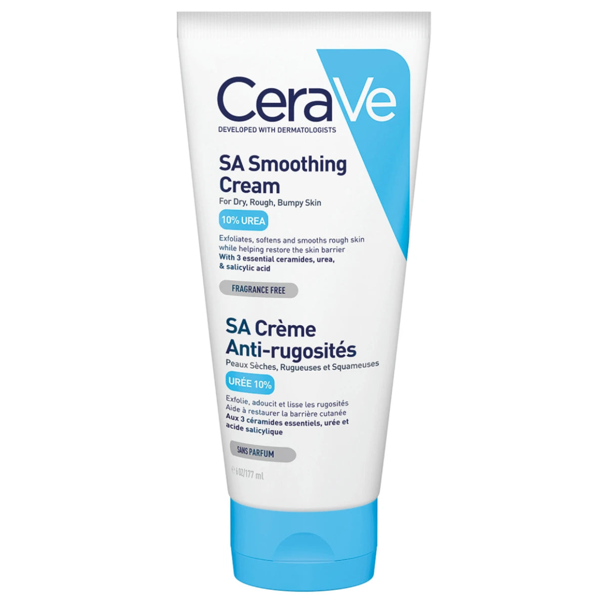 CERAVE SA Smoothing Cream 177 ml tasoittava, kuoriva ja siloittava voide karhealle iholle