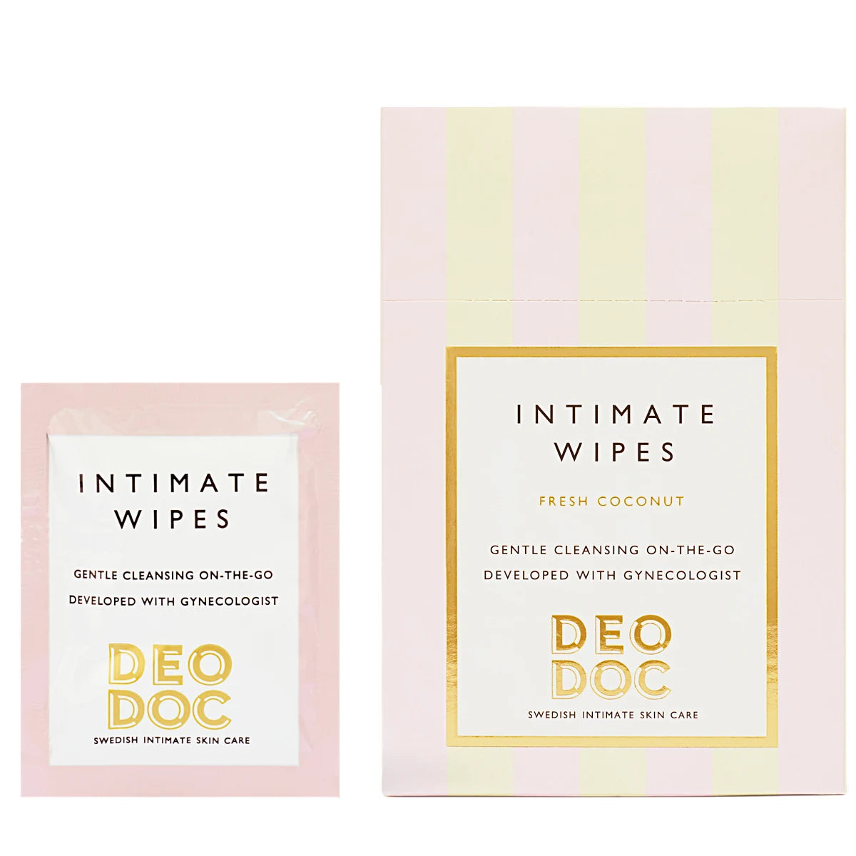 DeoDoc Intimate Wipes Fresh Coconut 10 kpl