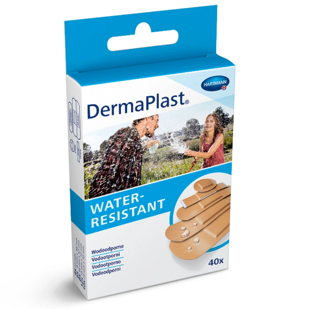 DERMAPLAST Water-Resistant vettä hylkivä laastari 40 kpl