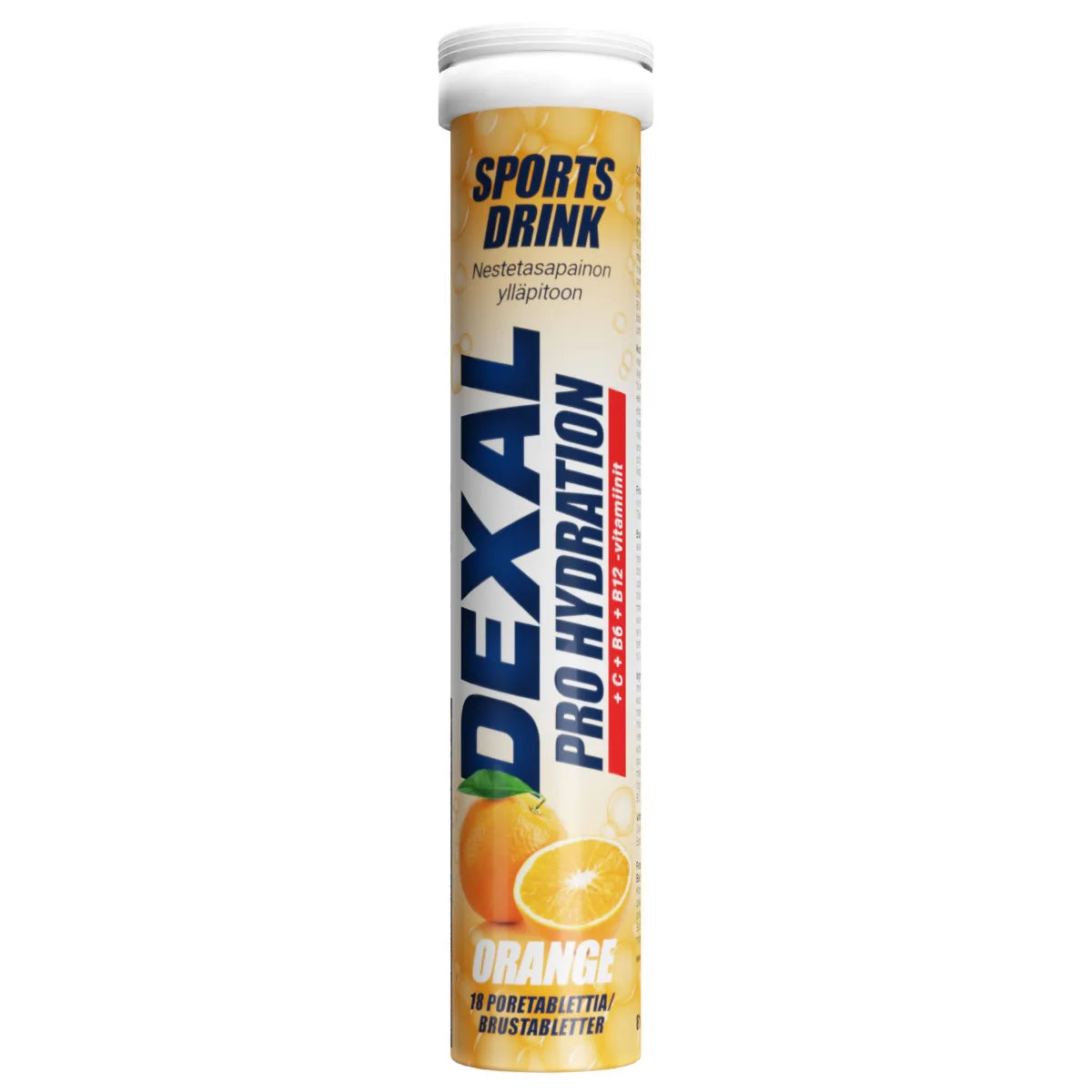 Dexal Pro Hydration orange+C+B6+B12 poretabletti 18 kpl