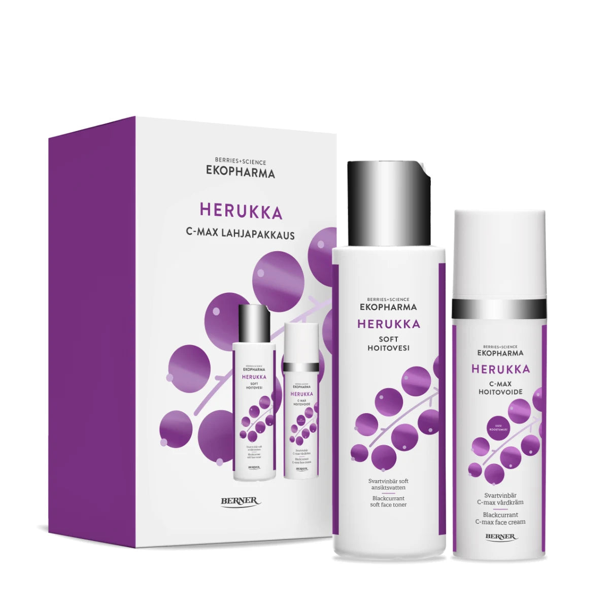 Ekopharma Herukka C-Max – rauhoittava ja vahvistava lahjapakkaus herkälle iholle