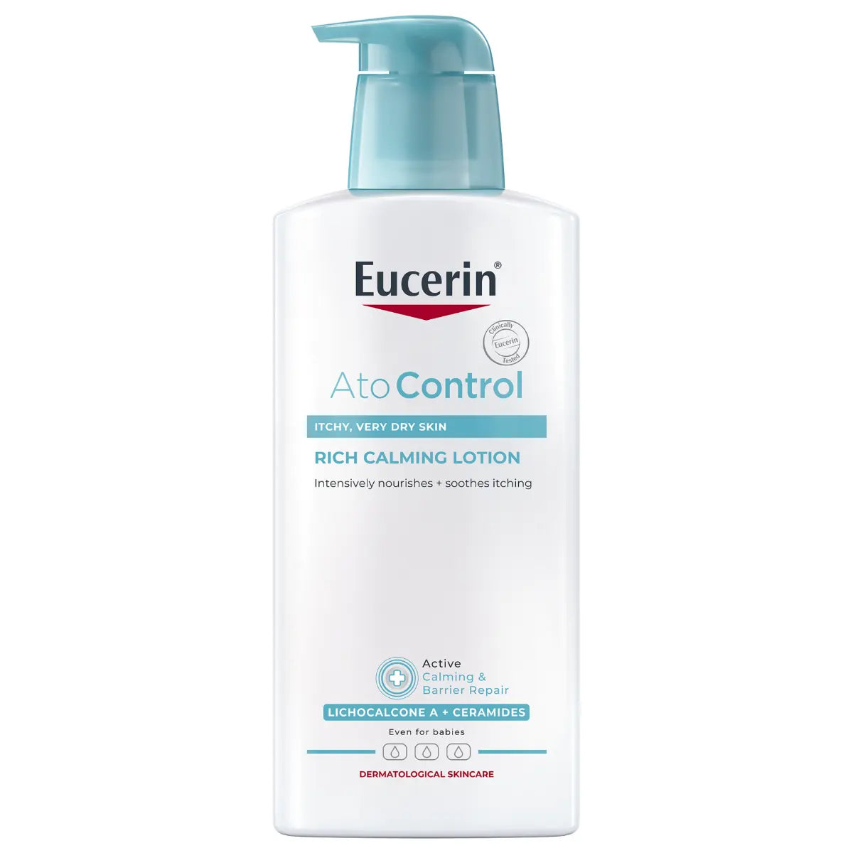 Eucerin AtoControl Rich Calming Lotion 400 ml – Rauhoittava ja kosteuttava vartalovoide atooppiselle iholle
