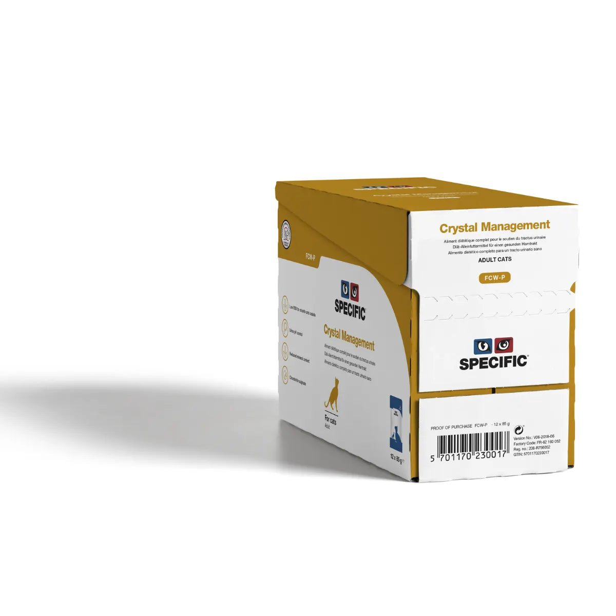 FCW-P Crystal Management 12 x 85 g – Märkäruoka kissojen struviittikiven ehkäisyyn