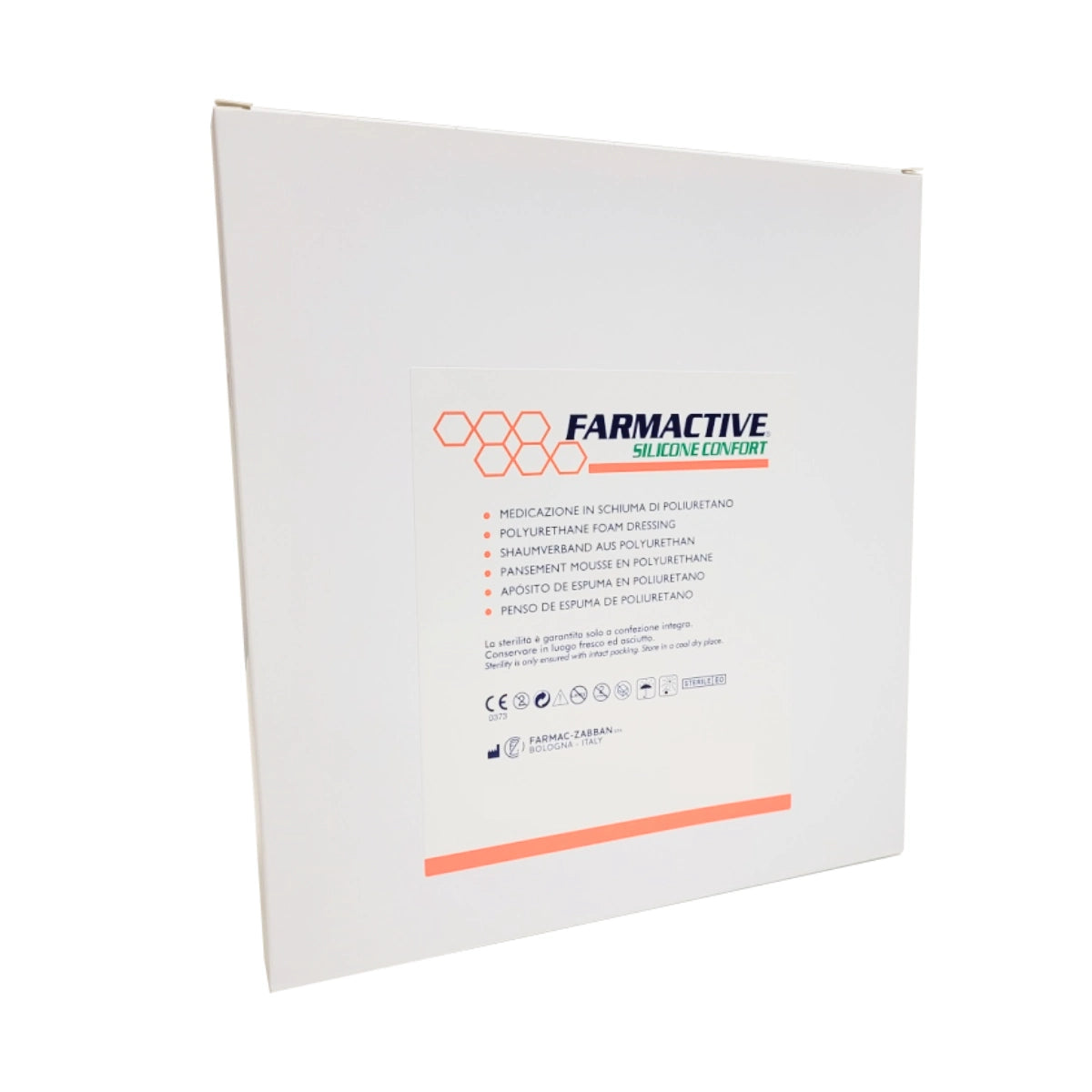 FARMACTIVE Silikonivaahtosidos 10 cm x 10 cm 10 kpl erittäin imukykyinen sidos