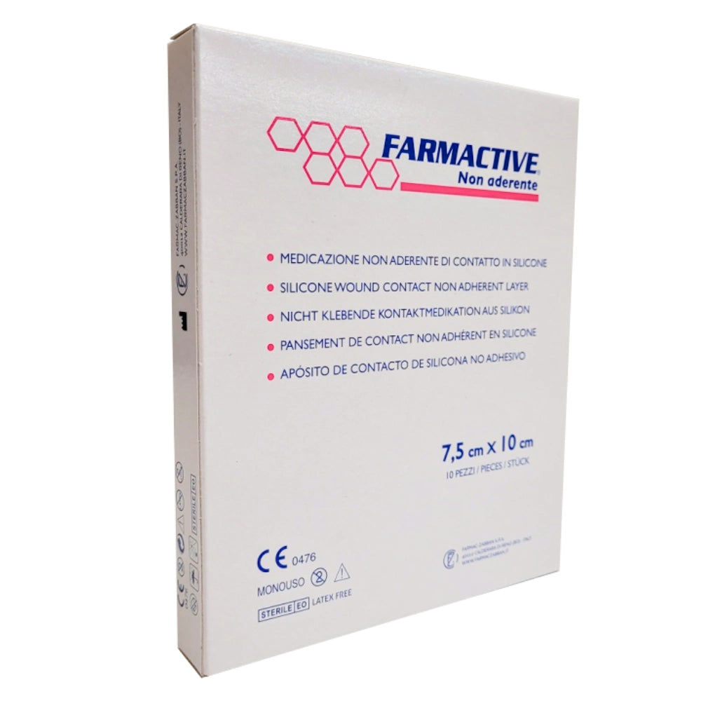 FARMACTIVE Silikoniverkko 7,5 cm x 10 cm 10 kpl