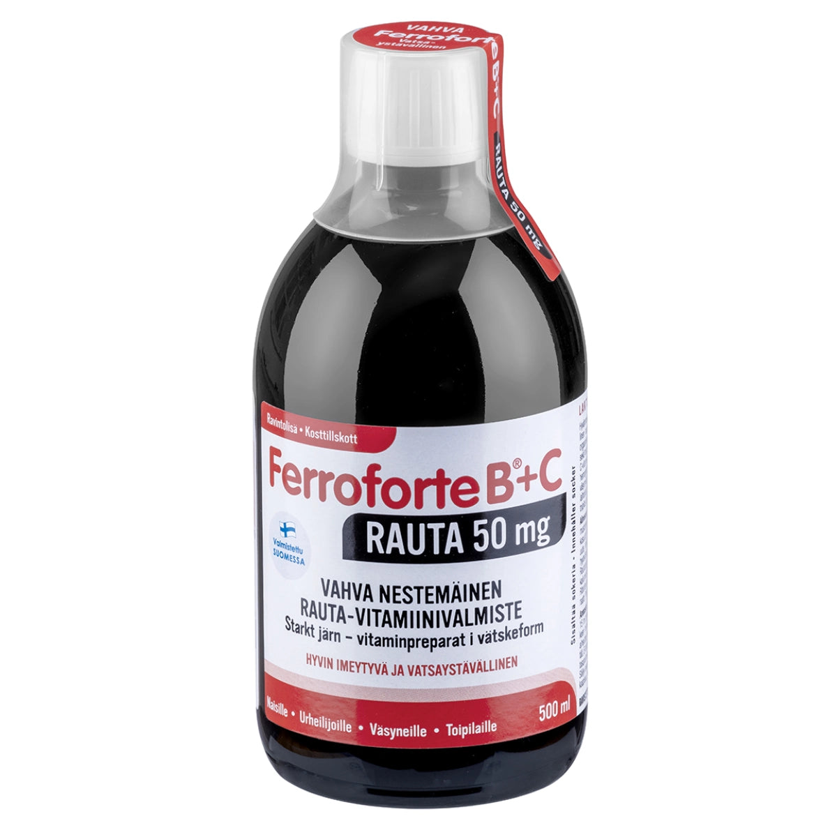 Ferroforte Vahva B+C rauta 50 mg 500 ml