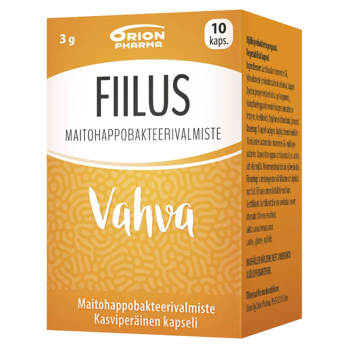 FIILUS Vahva kapseli 10 kpl maitohappobakteerivalmiste lapsille ja aikuisille