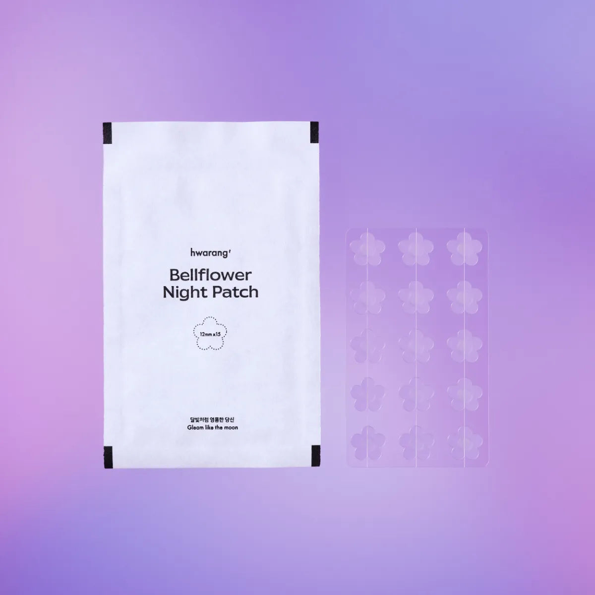 Hwarang' Bellflower Night Patch 45 kpl kukanmuotoinen hydrokolloidilaastari