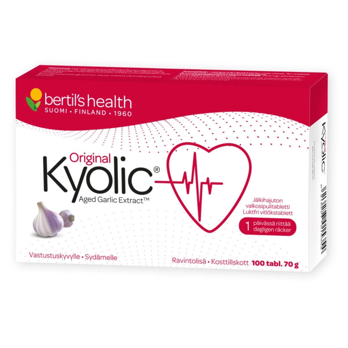 KYOLIC Original valkosipulitabletti 100 kpl hajuton