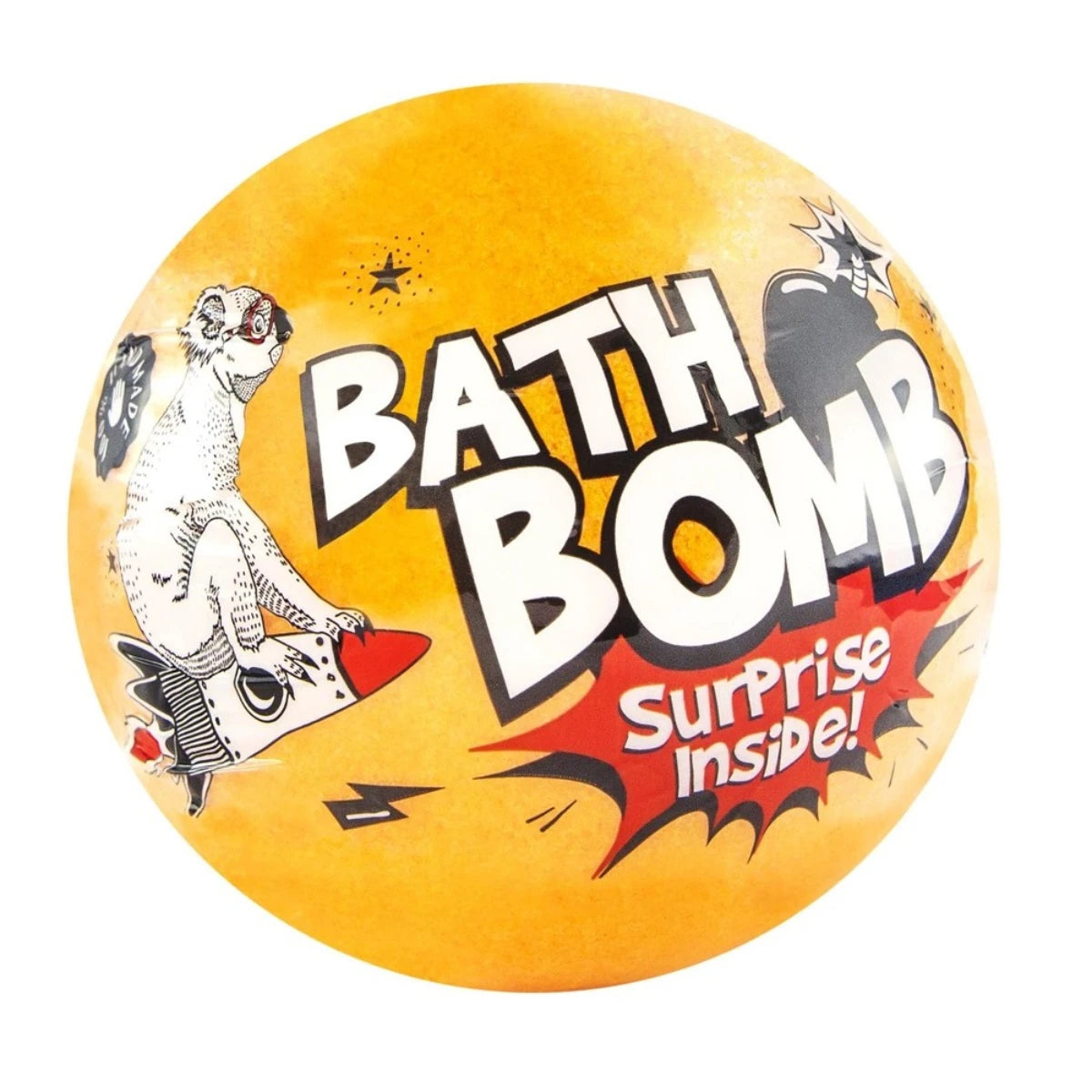 LaQ Kylpypommi yllätyksellä Orange 120 g virkistää ja kosteuttaa ihoa kylpyhetkessä