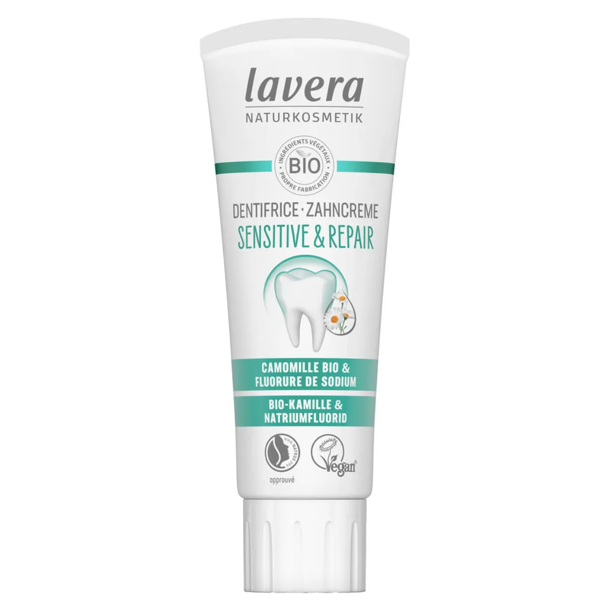 Lavera Sensitive & Repair Hammastahna 75 ml – Herkille hampaille ja ikenille