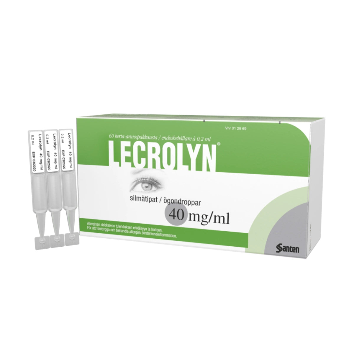 LECROLYN 40 mg/ml silmätipat, liuos, kerta-annospakkaus 60x0,2 ml