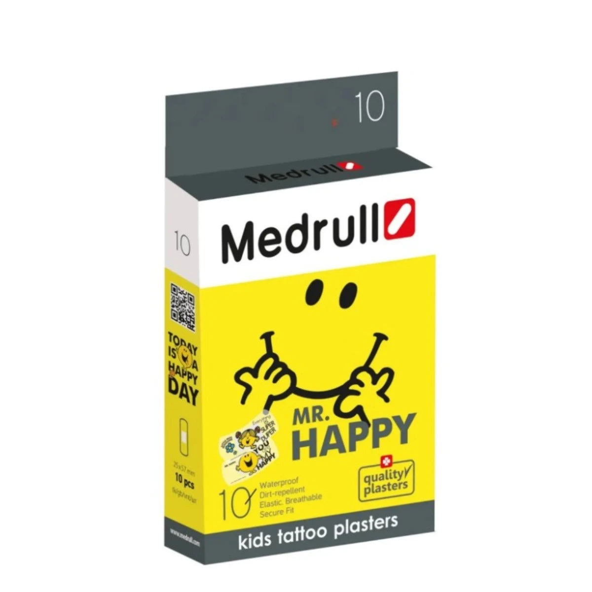 MEDRULL Mr. Happy tatuointilaastari 10 kpl