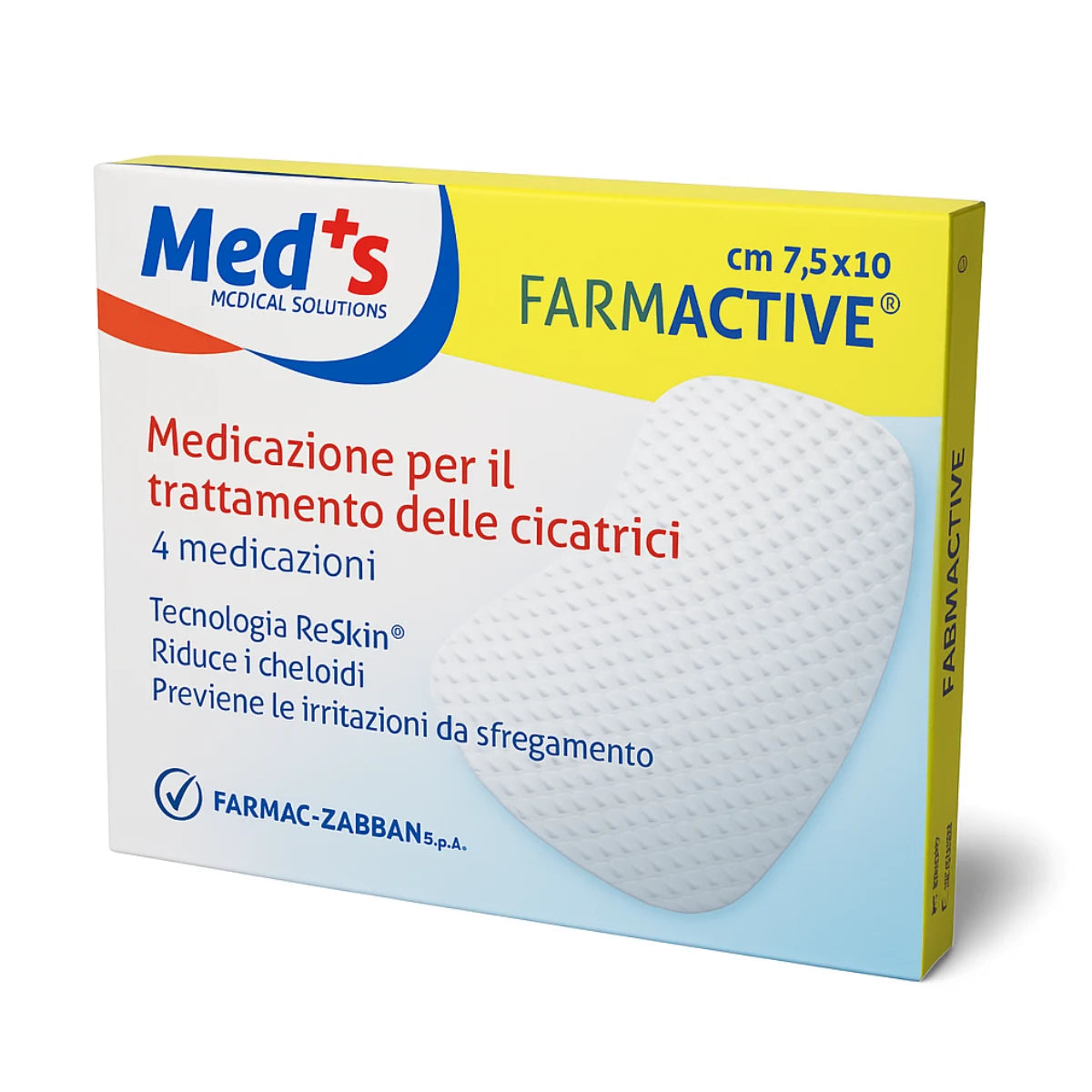 MEDS Farmactive arpilaastari silikoni 7,5 x 10 cm 4 kpl