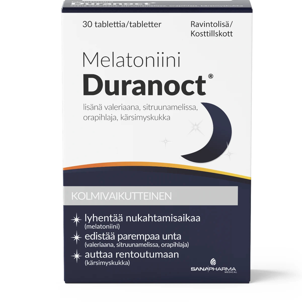 Melatoniini Duranoct 1,9 mg 30 tabl
