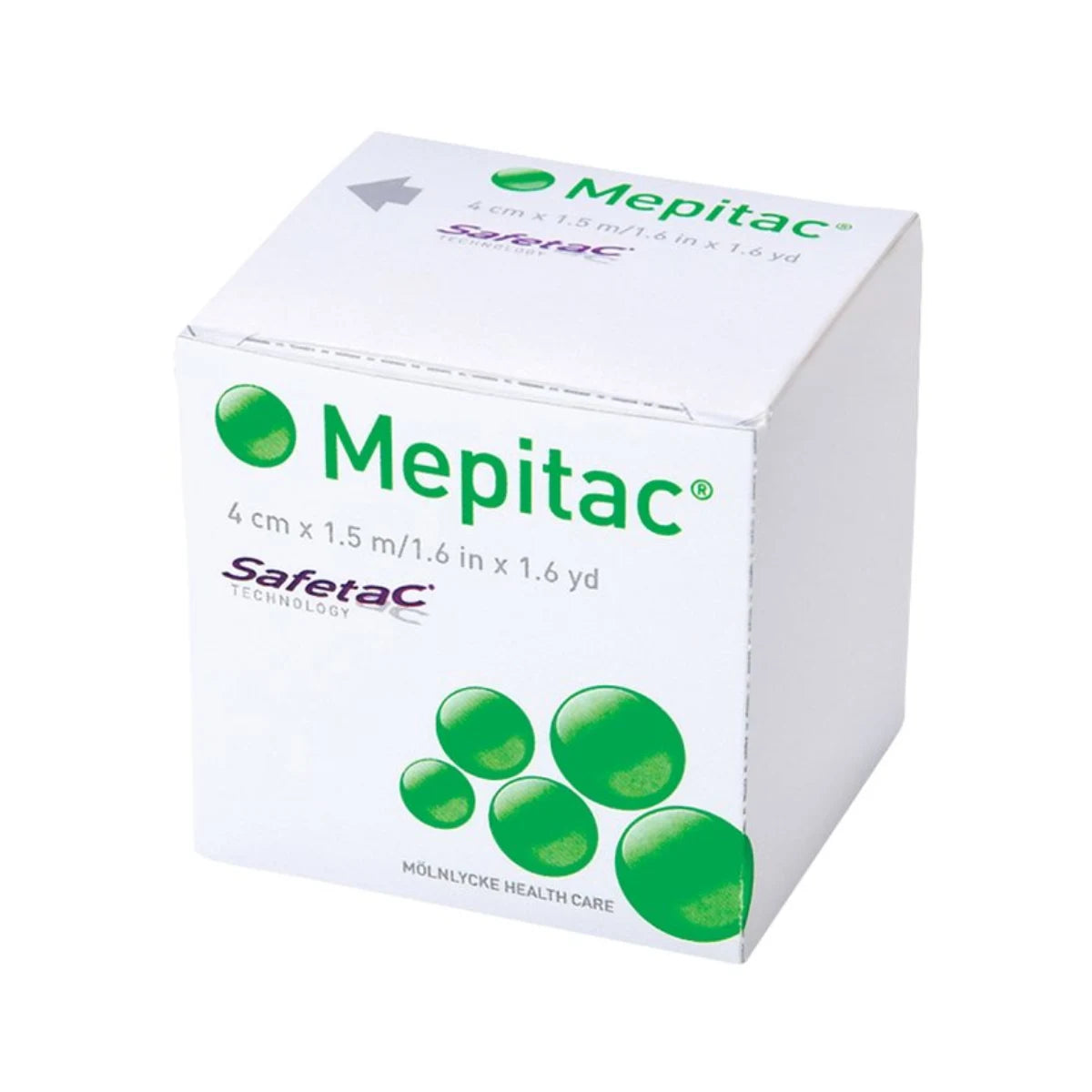 MEPITAC Pehmeä silikoniteippi 4 cm x 1,5 m Mukautuu hyvin kehon muotoihin