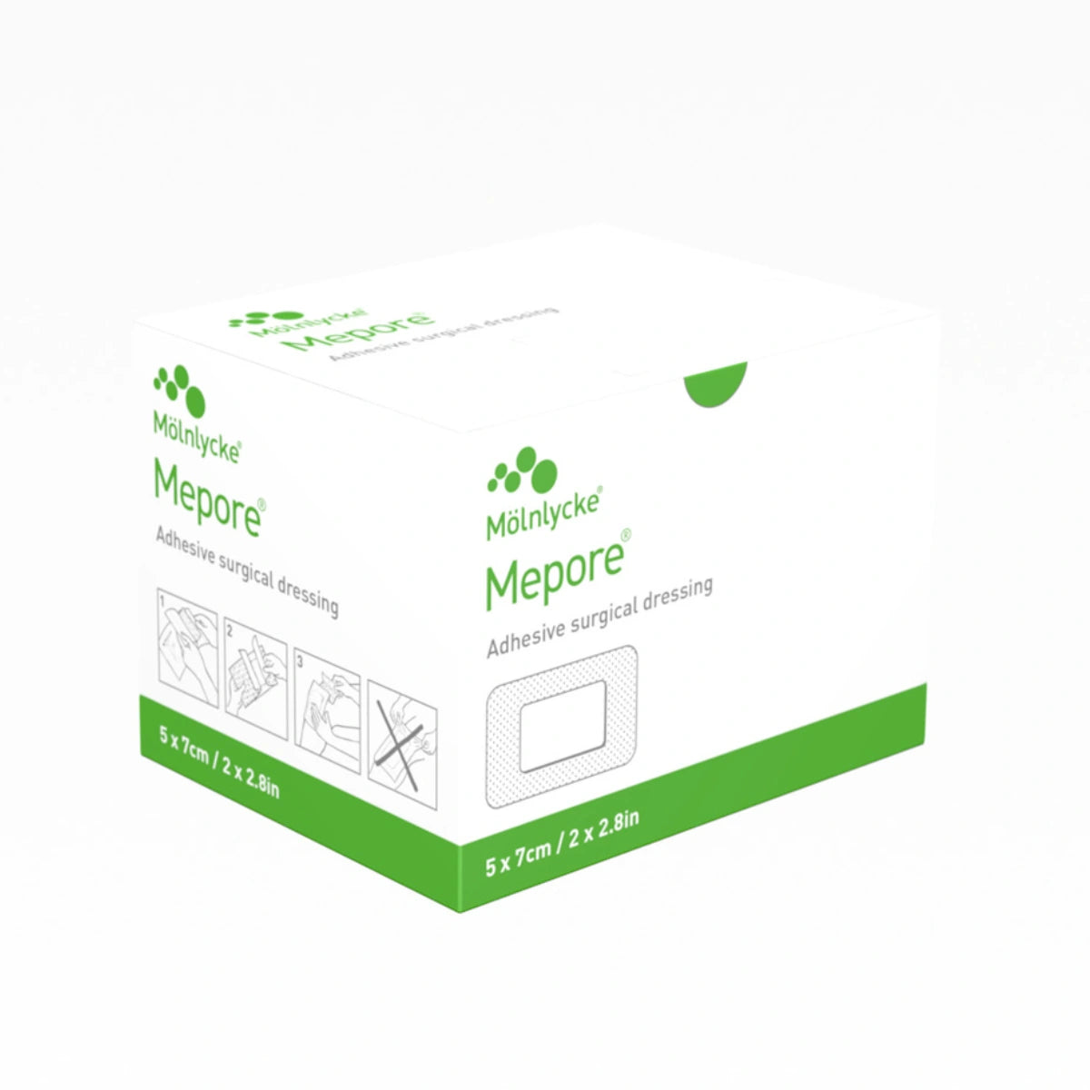 MEPORE haavasidos 5x7 cm 60 kpl itsekiinnittyvä sidos pienille haavoille