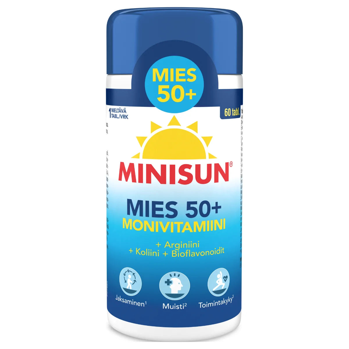 Minisun Monivitamiini Mies 50+ 60 tablettia