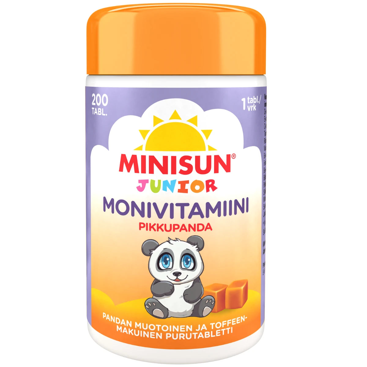 Minisun Monivitamiini Toffee Pikkupanda 200 kpl