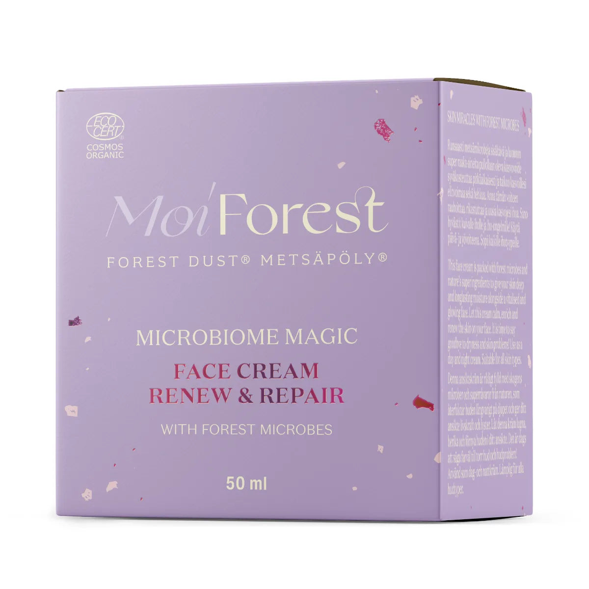 Moi Forest Microbiome Magic Renew & Repair Face Cream rauhoittava vegaaninen kasvovoide