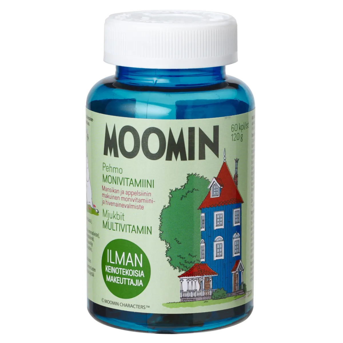Moomin® Pehmo monivitamiini 60 kpl – pehmeä pureskeltava vitamiini ilman keinotekoisia makeutusaineita