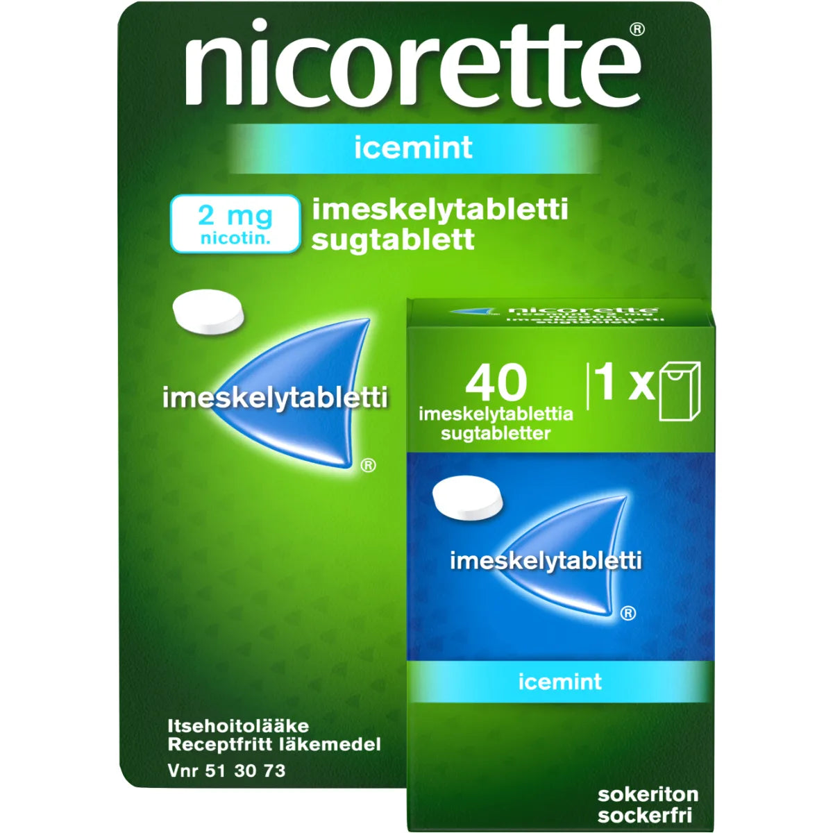 Nicorette Icemint imeskelytabletti 2 mg 40 kpl