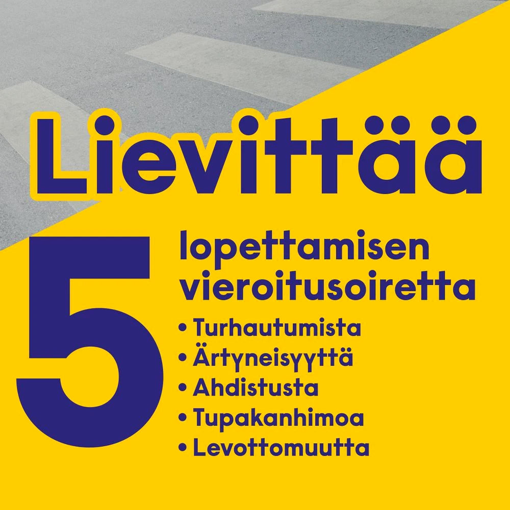 NICOTINELL LAKRITS lääkepurukumi lievittää vieroitusoireita