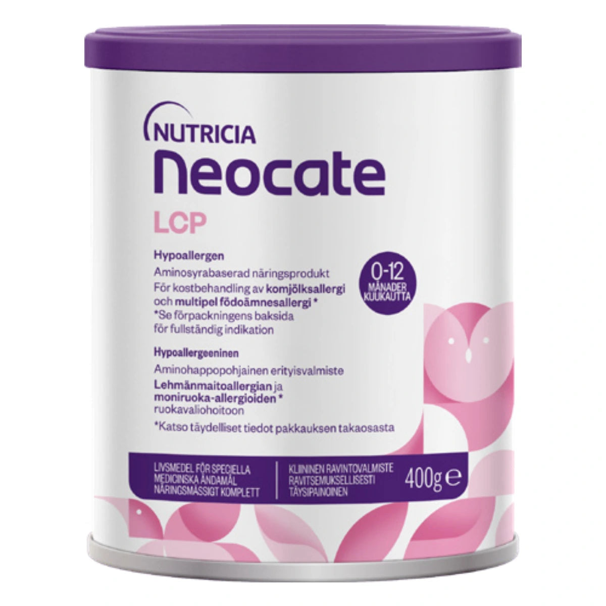 NEOCATE LCP 400 g Aminohappopohjainen kliininen ravintovalmiste imeväisille