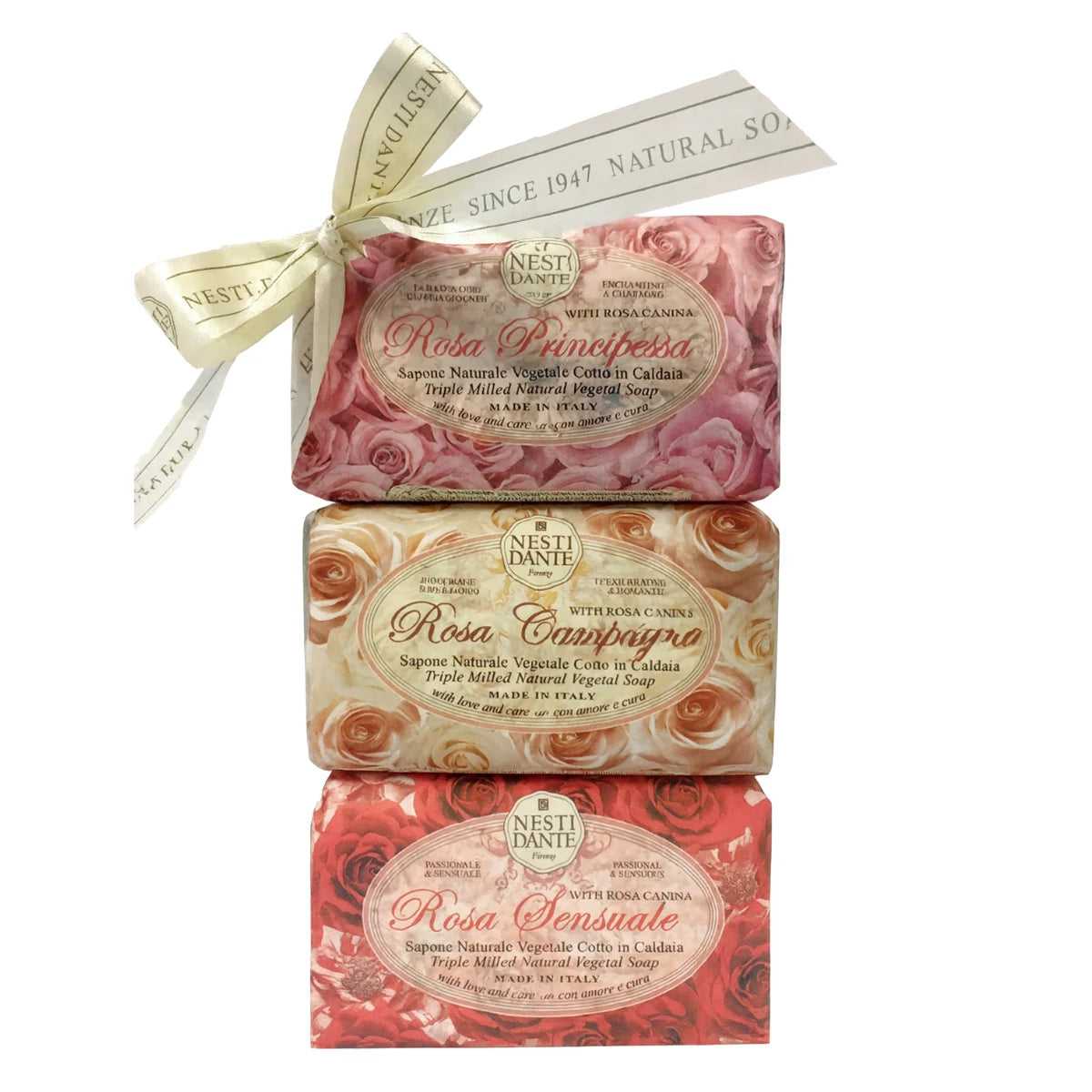 Nesti Dante Le Rose -lahjapakkaus 3 x 150 g