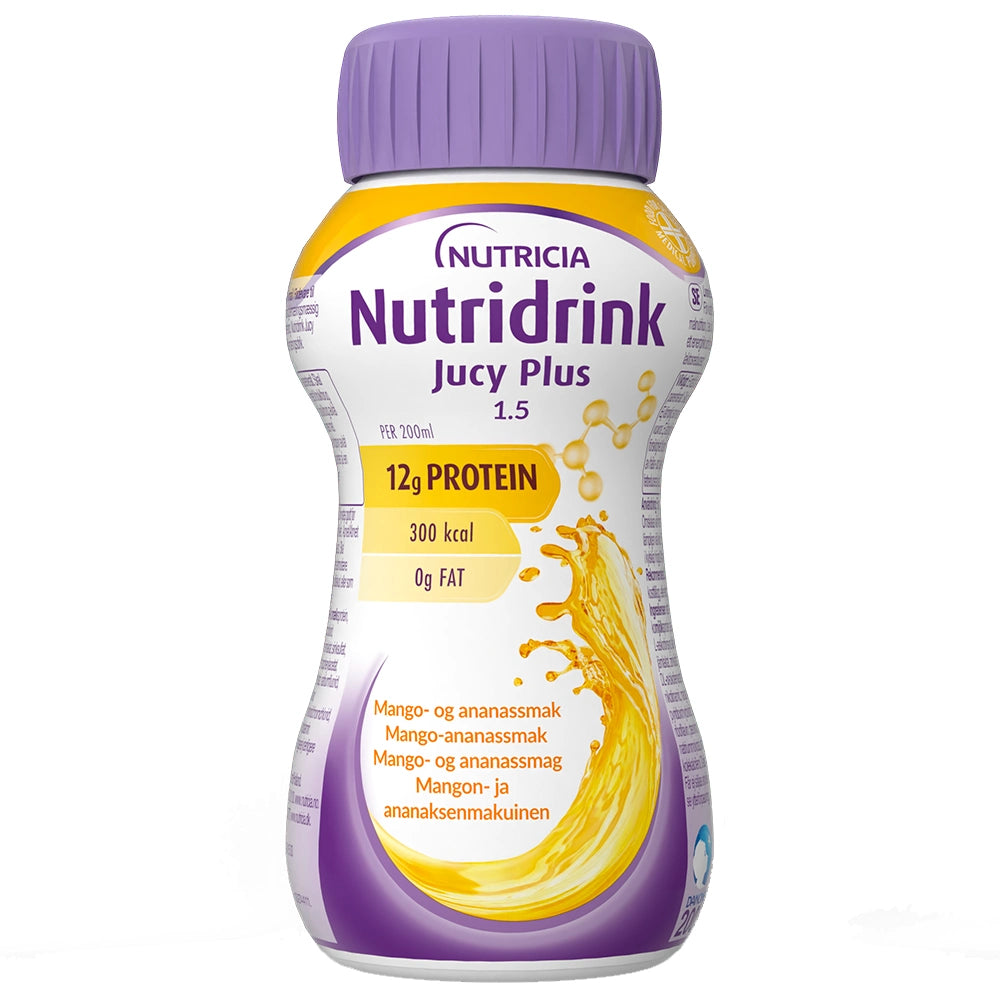 NUTRIDRINK Jucy Plus mango-ananas kliininen ravintovalmiste