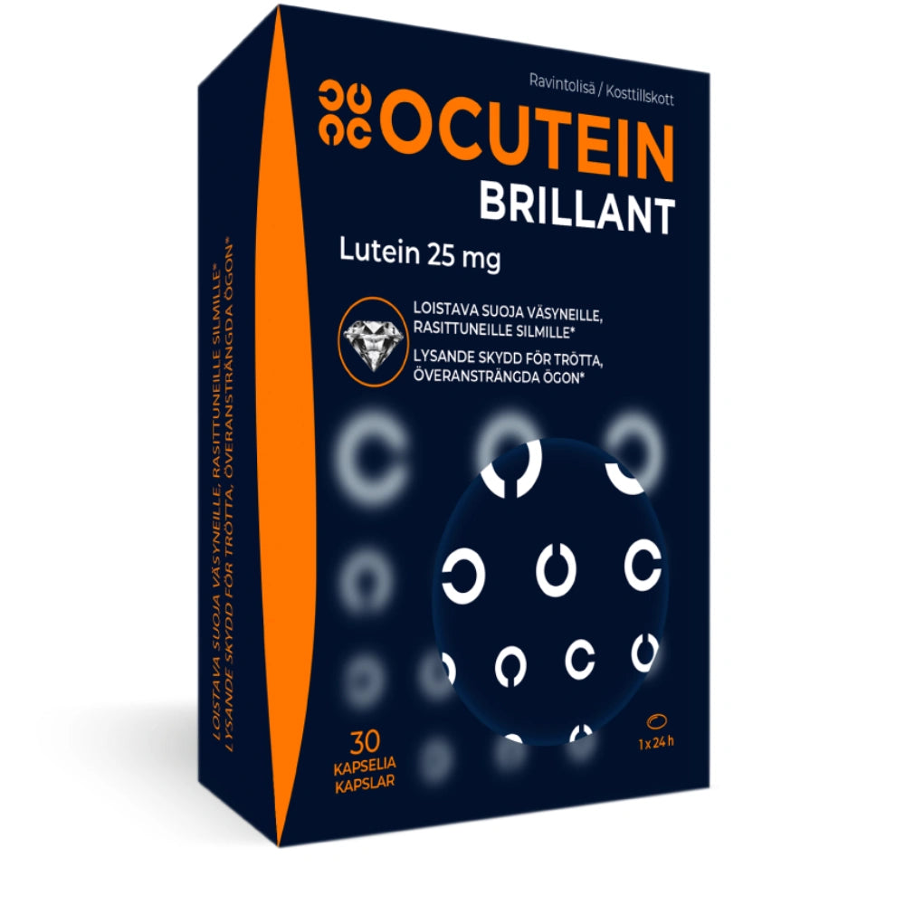 OCUTEIN Brilliant ravintolisä suoja väsyneille ja rasittuneille silmille 30 kapselia