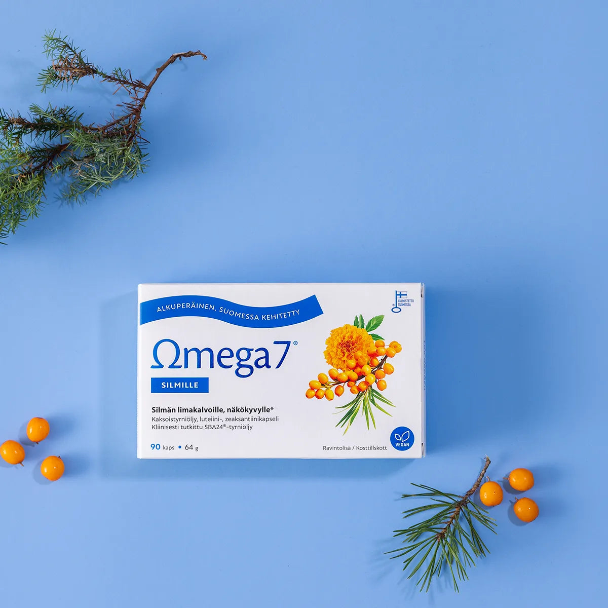 Omega7 Silmille 90 kaps silmän limakalvoille ja näkökyvylle