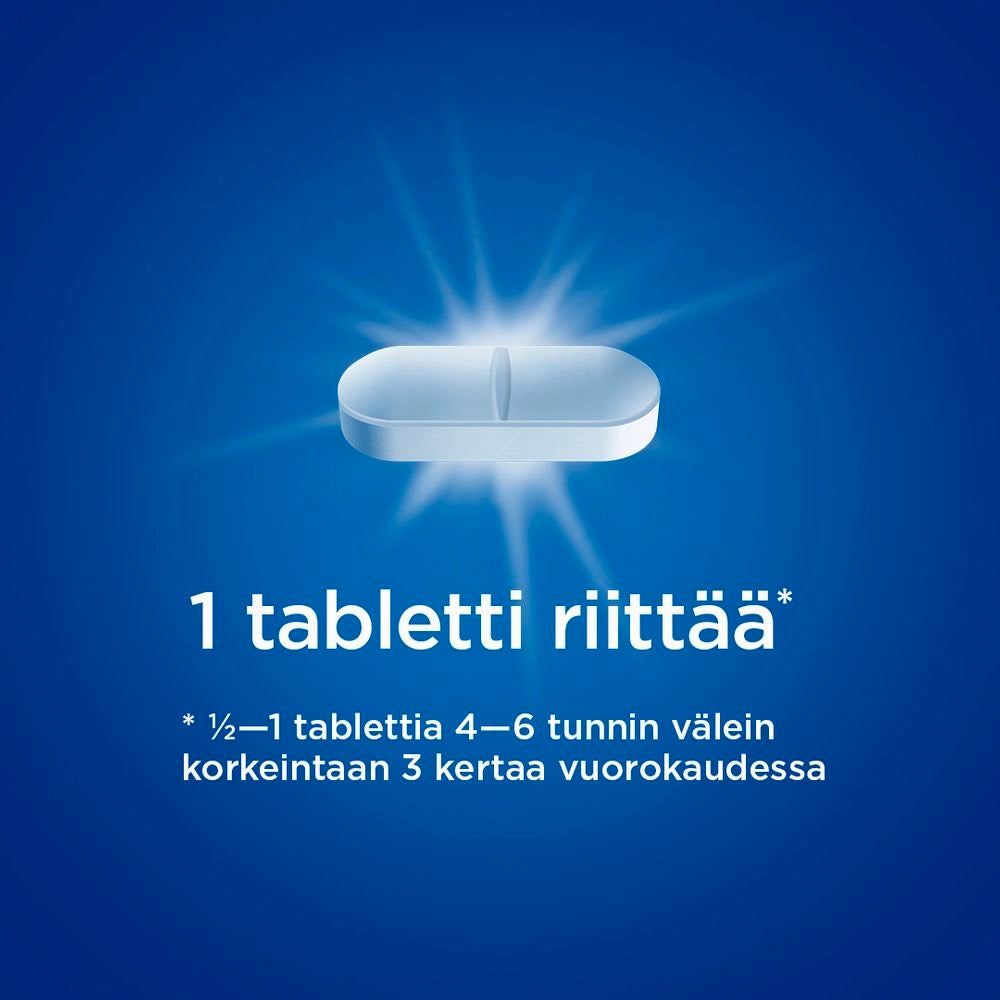 PANADOL FORTE 1000 mg tabletti, kalvopäällysteinen 1 tabletti riittää