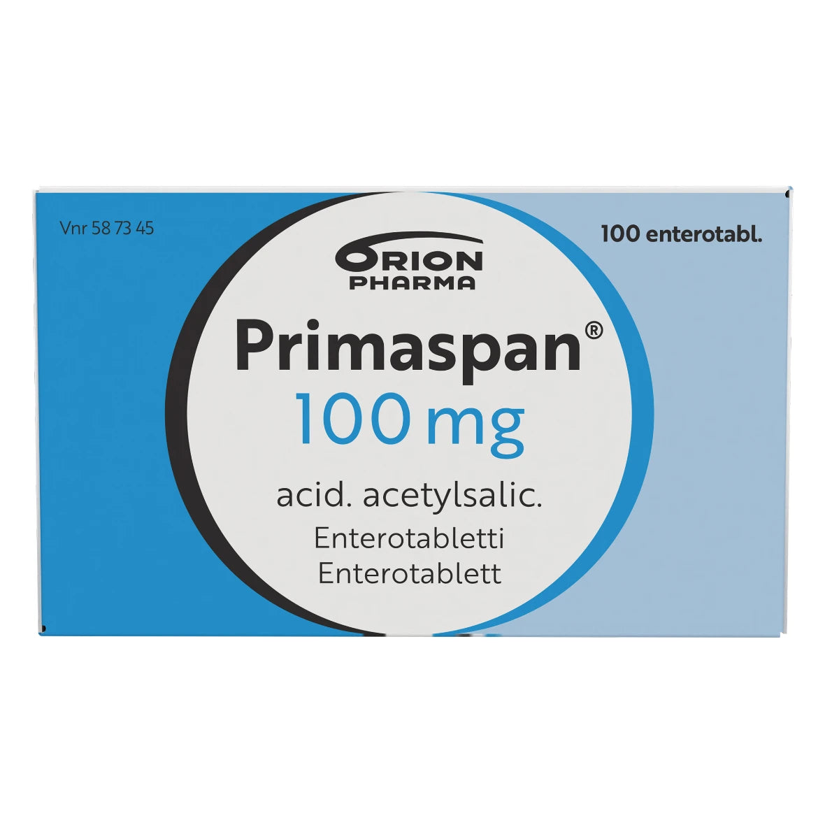 PRIMASPAN 100 mg enterotabletti foliopakkaus 100 kpl