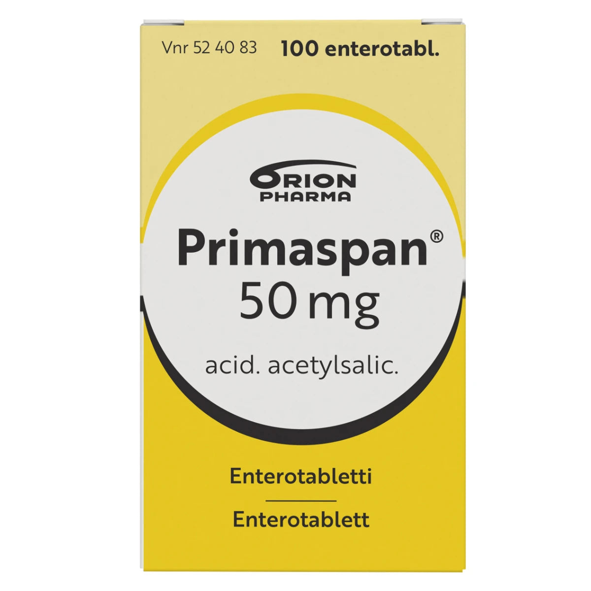 PRIMASPAN 50 mg enterotabletti 100 kpl