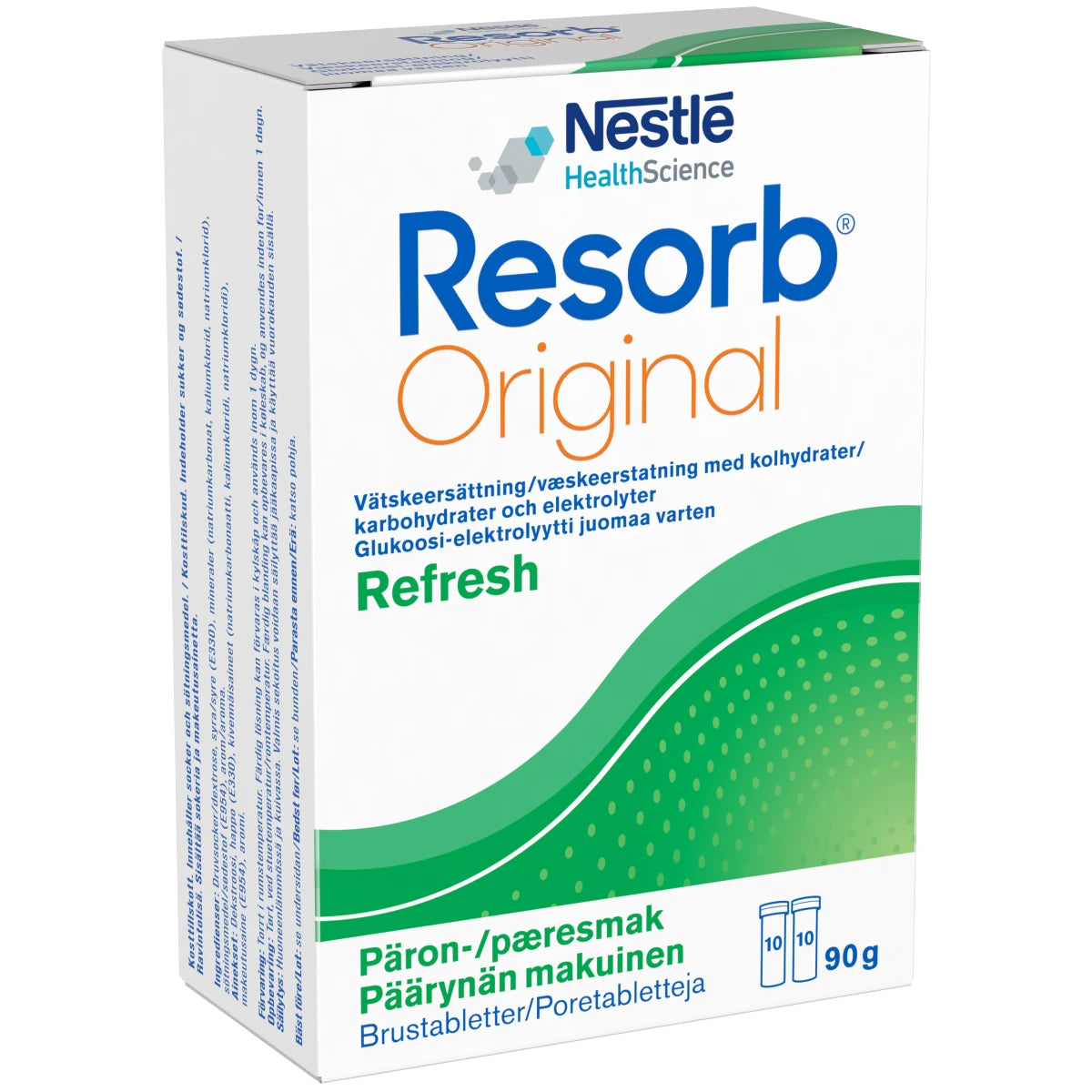 RESORB Original päärynä glukoosi-elektrolyytti poretabletti