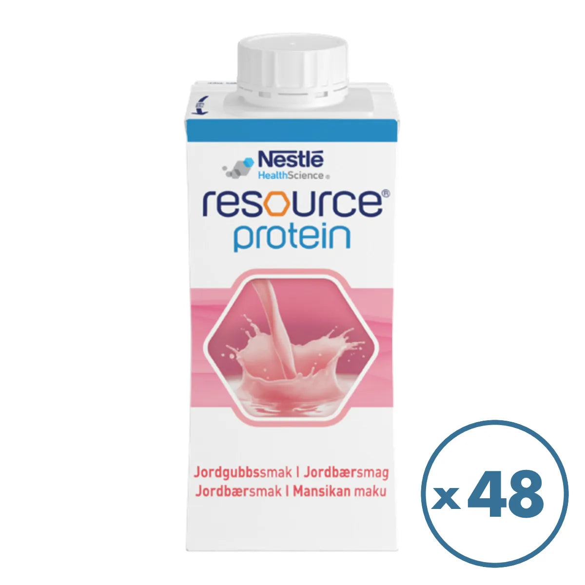 RESOURCE Protein Mansikka 48 pulloa