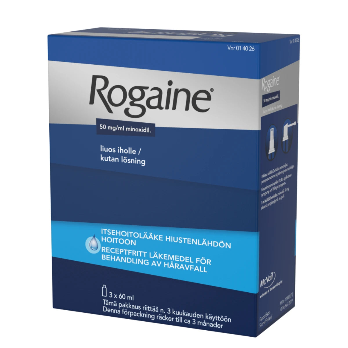 ROGAINE 50 mg/ml liuos iholle