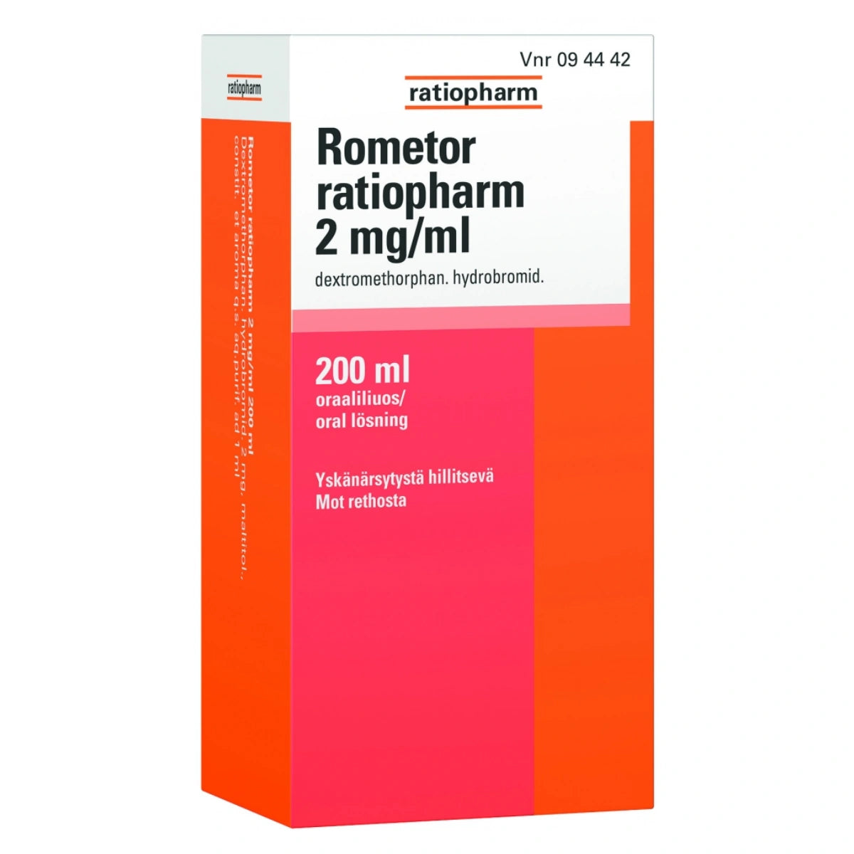 ROMETOR RATIOPHARM 2 mg/ml oraaliliuos 200 ml