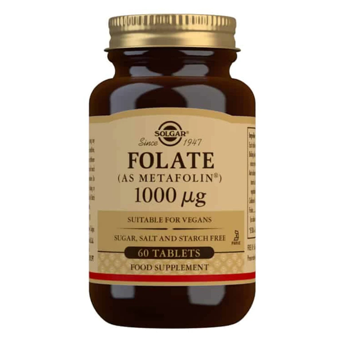 SOLGAR Folaatti (Metafolin®) 1000 µg 60 tabl