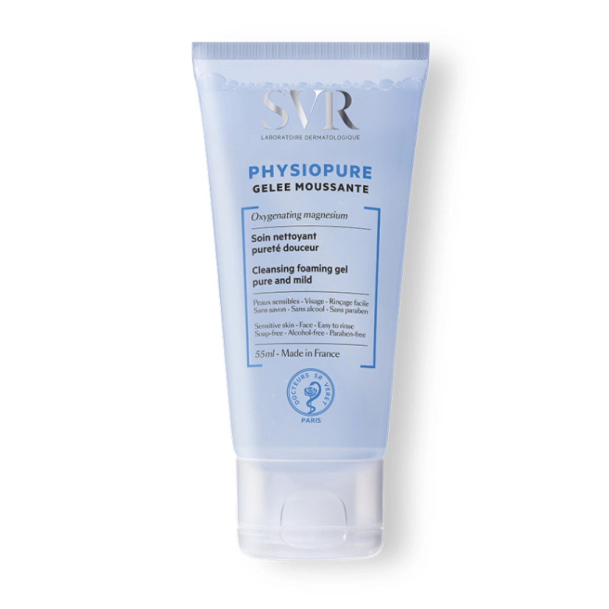SVR Physiopure Gel Mousse puhdistusgeeli 55 ml raikastava puhdistustuote kasvoille